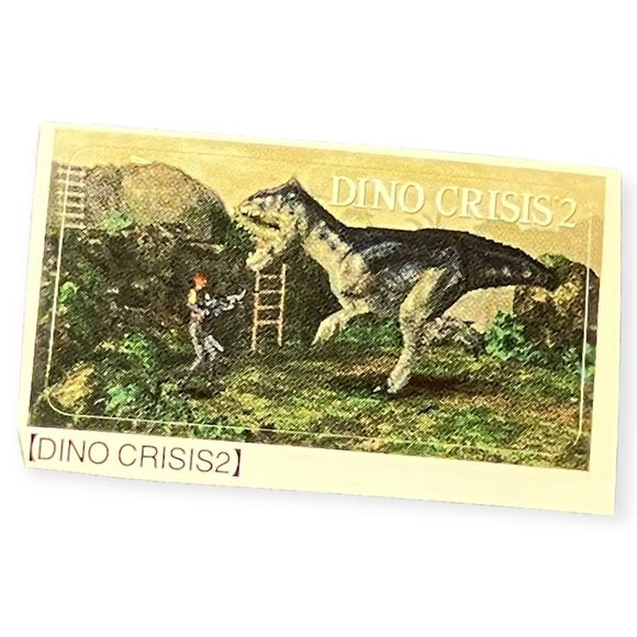 Sony PlayStation 1 PS1 Dino Crisis 2 Horror Vintage‎ VTG Memory Card Sticker - Picture 1 of 1
